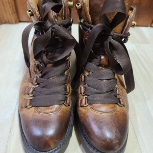 *NEW* Frye ALTA Hiker Boots COGNAC 6.5